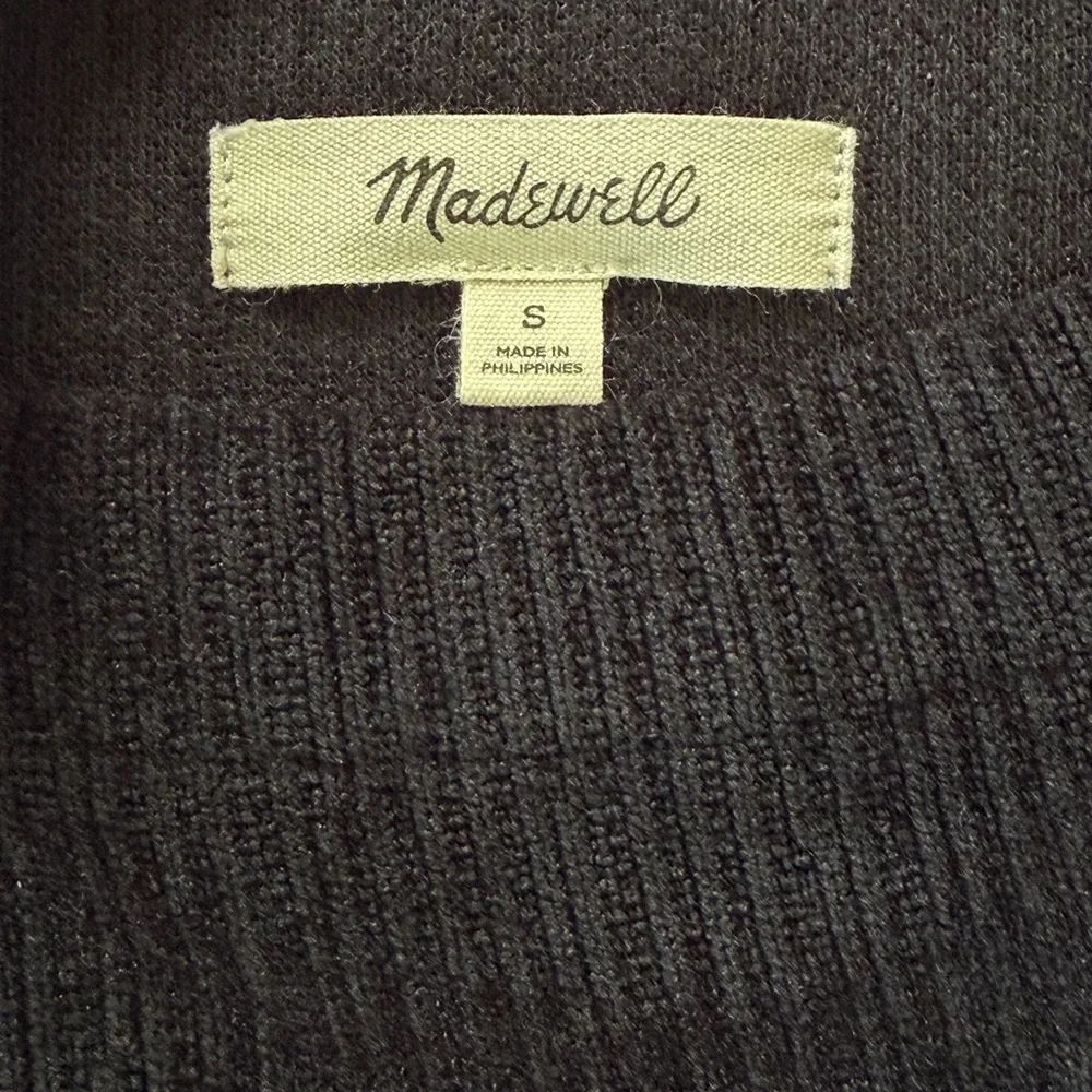 Madewell Striped Jacquard Funnelneck Top